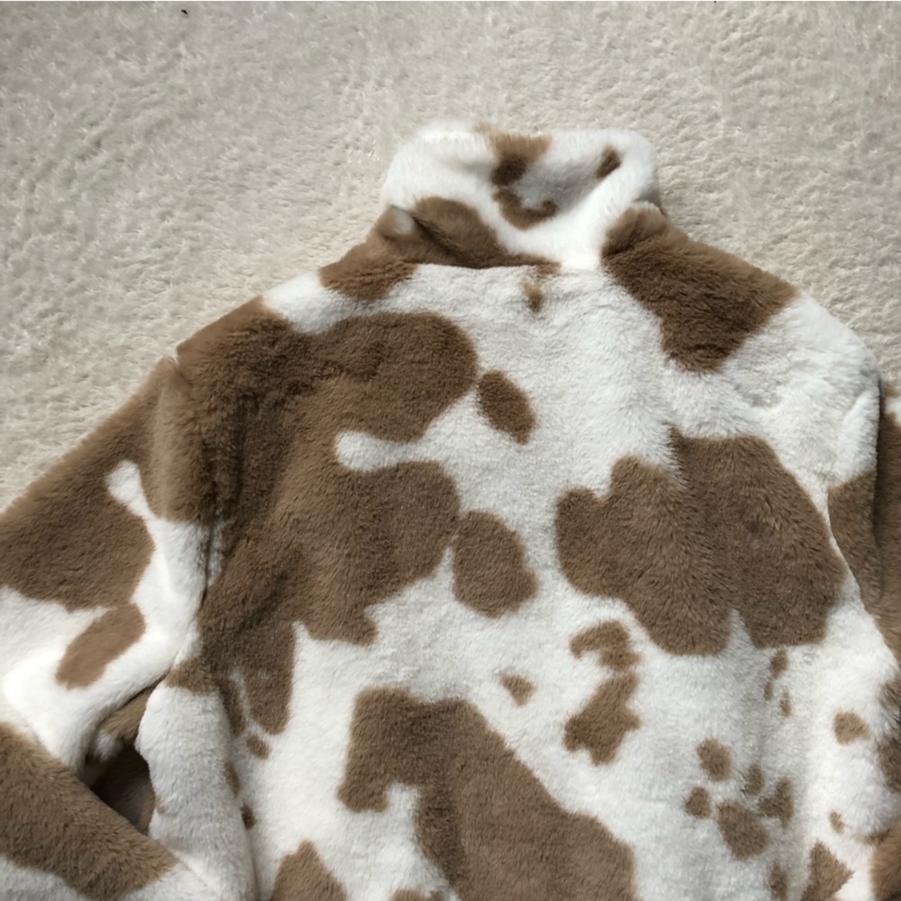 BiBi Cow Print Soft Open Jacket - Picture 9 of 10